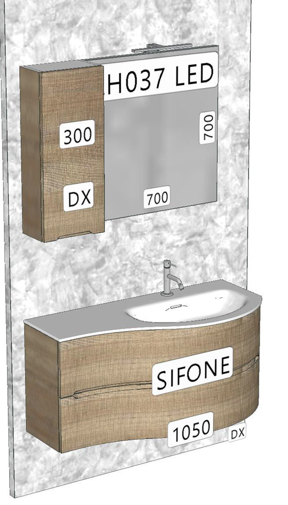 Rendering 3D, Lacapra Casa Bagno Design, Tolve, Potenza
